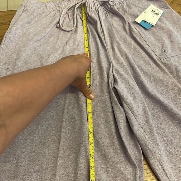 C. D. DANIELS LAVENDER KNIT DRAWSTRING PANTS WITH POCKETS.  NEW WITH TAGS - Picture 2 of 11